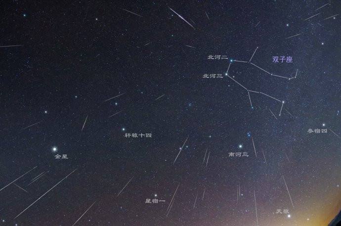 双子座的星空图清晰的