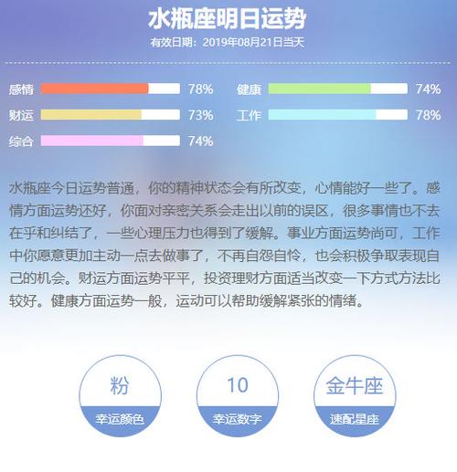 明日运势 来自水瓶座蜜语 - 微博
