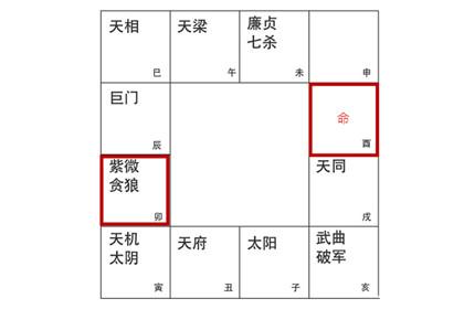 紫微命盘中命宫无主星借对宫紫微贪狼详解