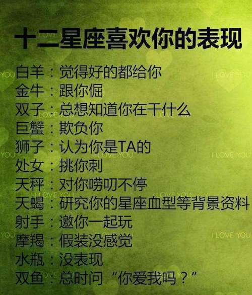 十二星座喜欢你的表现 天蝎:研究你的星座血型等背景资料 射手:邀你一