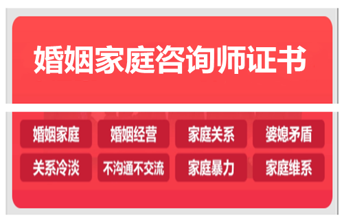 2023年规定婚姻家庭咨询师证书报考费用